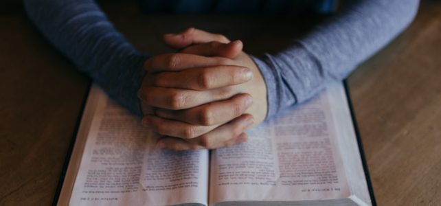 pray, hands, bible