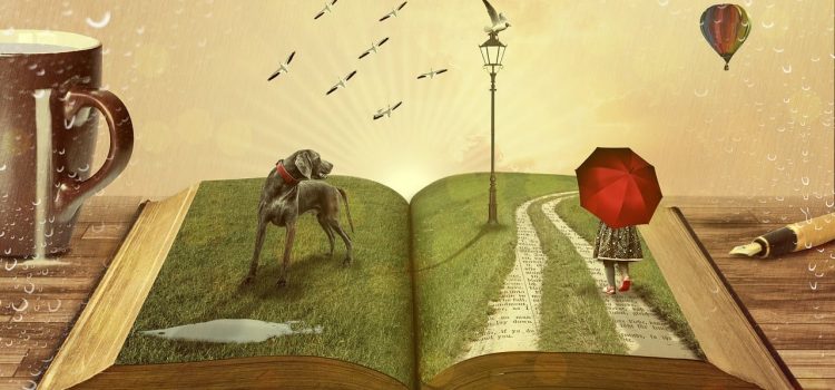 book, dog, fairy tales