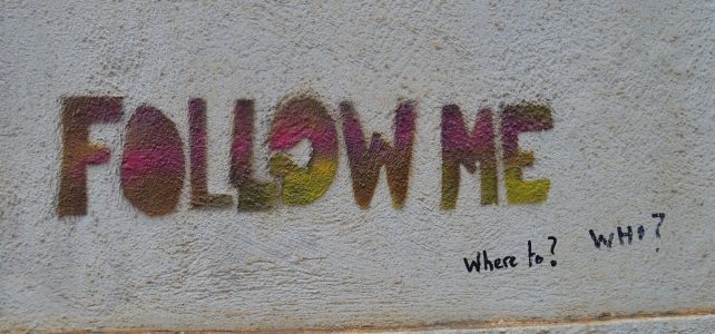 graffiti, follow, follow me