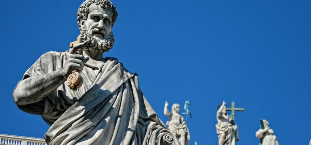 saint pierre, statue, sculpture